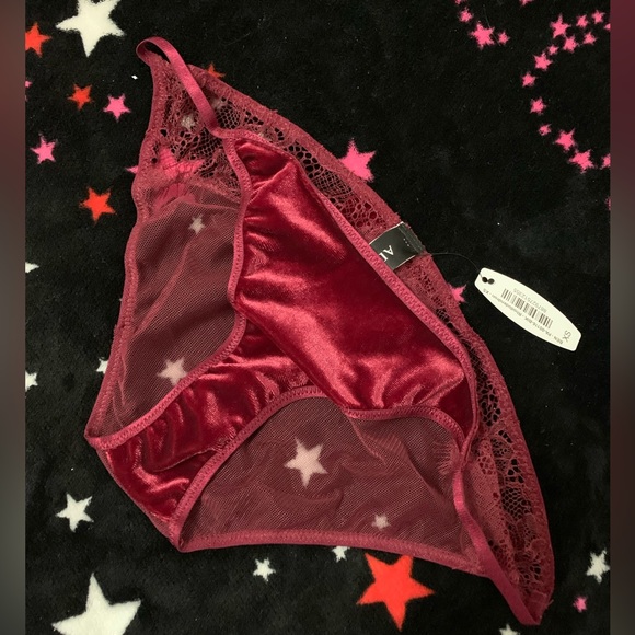 ADORE ME Isabeau Red Velvet Panty XS NEW - Picture 3 of 7